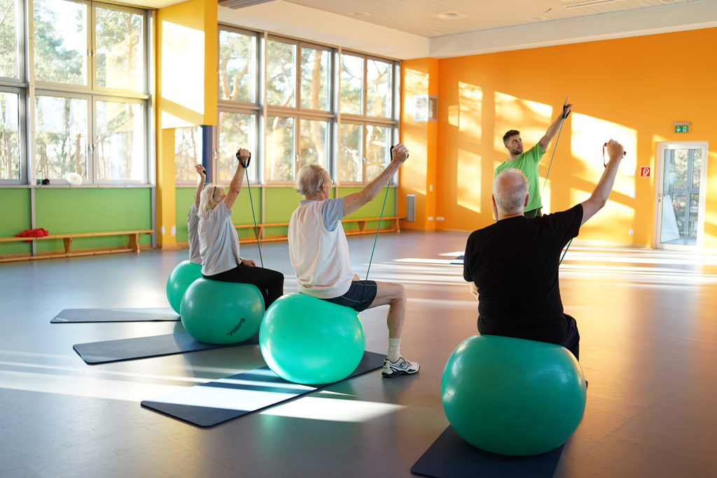 Rehasport im Gesundheitszentrum Lichtenberg, Gesundheitszentrum Schöneberg in Berlin.