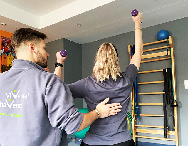 Lungensport im Gesundheitszentrum Zehlendorf, Berlin.